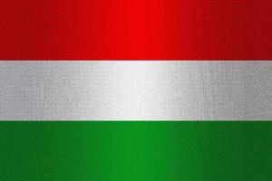 Ungerns flagga på sten foto