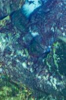 blå turkos vatten kalksten grotta sjunkhål cenote tajma ha mexico. foto