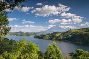 sjön mulehe, uganda, afrika foto