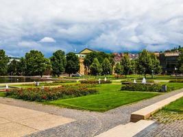 hdr trädgårdar i stuttgart, tyskland foto