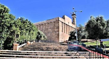 utsikt över patriarkernas gravar i hebron foto