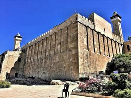 utsikt över patriarkernas gravar i hebron foto