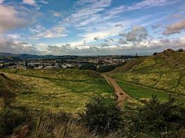 utsikt över edinburgh i skottland foto