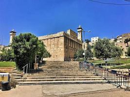 utsikt över patriarkernas gravar i hebron foto