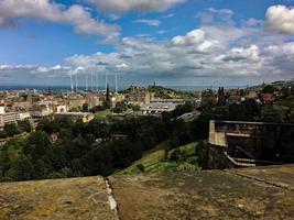 utsikt över edinburgh i skottland foto