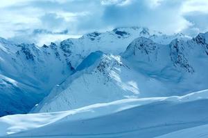 Silvretta Alps vintervy (Österrike).