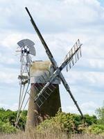 barton turf , norfolk, Storbritannien, 2017. utsikt över turf fen mill foto