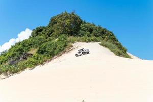 vacker flygbild av sanddyner i födelsestaden, rio grande do norte, brasilien. foto