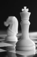 konflikt schack koncept