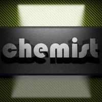 kemist ord av järn på kol foto
