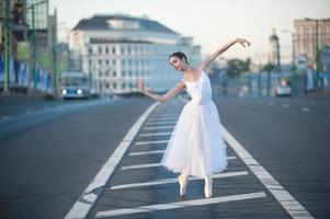 ballerina i centrum av Moskva foto