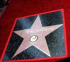 los angeles, 27 aug - alfred yankovic, konstiga al yankovic wof stjärna vid den konstiga al yankovic stjärnceremonin på Hollywood walk of fame den 27 augusti 2018 i los angeles, ca. foto