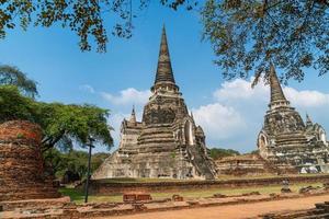 wat phra sri sanphet-templet i området för den historiska parken Sukhothai, ett unesco-världsarv i thailand foto