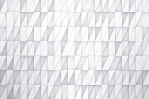 vit triangelform rör sig slumpmässigt upp och ner. abstrakt ovanifrån geometrisk mosaik 3d illustration rendering foto