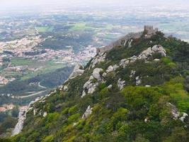 kulle topp morisk fästning stentrappor kulturarv sintra portugal foto