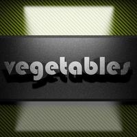 grönsaker ord av järn på kol foto