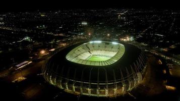 fortaleza, ceara, brasilien, okt 2019 - flyger över placido castelo stadion foto