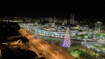 sao paulo, Brasilien, sep 2019 - flygfoto på natten foto