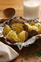 bakad potatis. foto