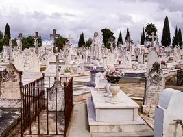 utsikt över den italienska kyrkogården foto