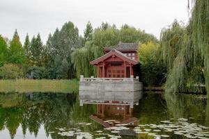 världens trädgårdar berlin, kinesisk trädgård foto