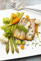 grönsaker med fisk