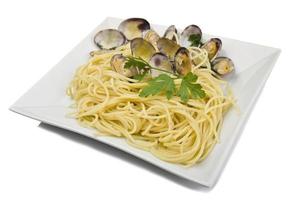 musslingsås med spaghetti foto