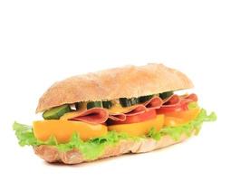 fransk baguette färsk smörgås.