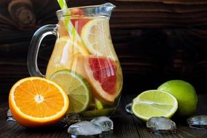 detox citrusvatten. uppfriskande hemlagad limonad sommar