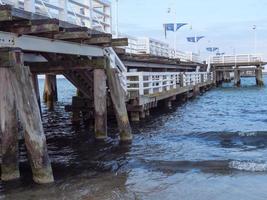 stranden i sopot i Polen foto