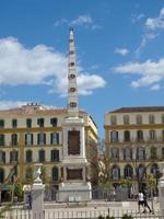 malaga stad i spanien foto