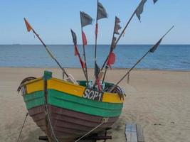 stranden i sopot i Polen foto