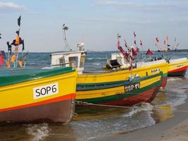 stranden i sopot i Polen foto