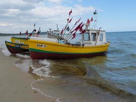 stranden i sopot i Polen foto