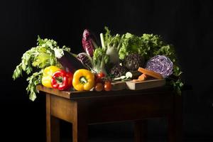 stilleben med grönsaker