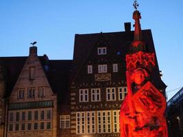 bremen vid floden weser i tyskland foto