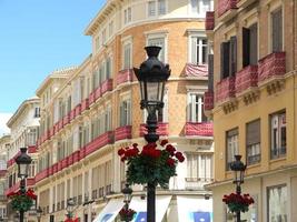 malaga stad i spanien foto