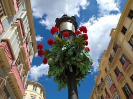 malaga stad i spanien foto