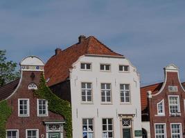 greetsiel vid den tyska nordsjökusten foto