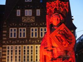 bremen vid floden weser i tyskland foto