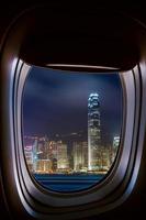 resa Kina Hong Kong med flyg konceptbild