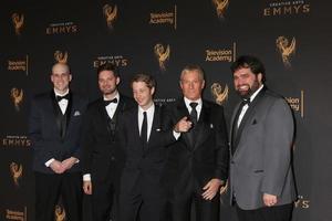 los angeles, 9 sep - dan murrell, joe starr, spencer gilbert, michael bolton, andy signore vid 2017 års kreativa emmy-utmärkelser på microsoft theater den 9 september 2017 i los angeles, ca. foto