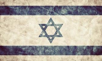 israel grunge flagga. föremål från min vintage retroflaggorsamling foto