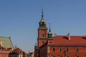 Warszawa, Polen. gamla stan - berömt kungligt slott. Unescos världsarvslista. foto