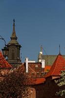 sevärdheter i Polen. Warszawa gamla stad med renässans barbican foto