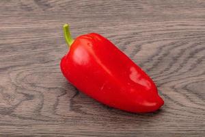söt röd bulgarisk paprika foto