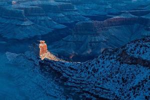 vintersoluppgång på Grand Canyon foto