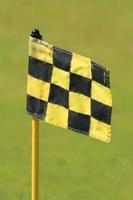 golfbana flagga