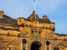 hdr edinburgh castle i Skottland foto