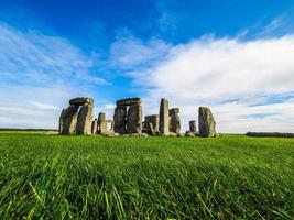 hdr stonehenge monument i amesbury foto